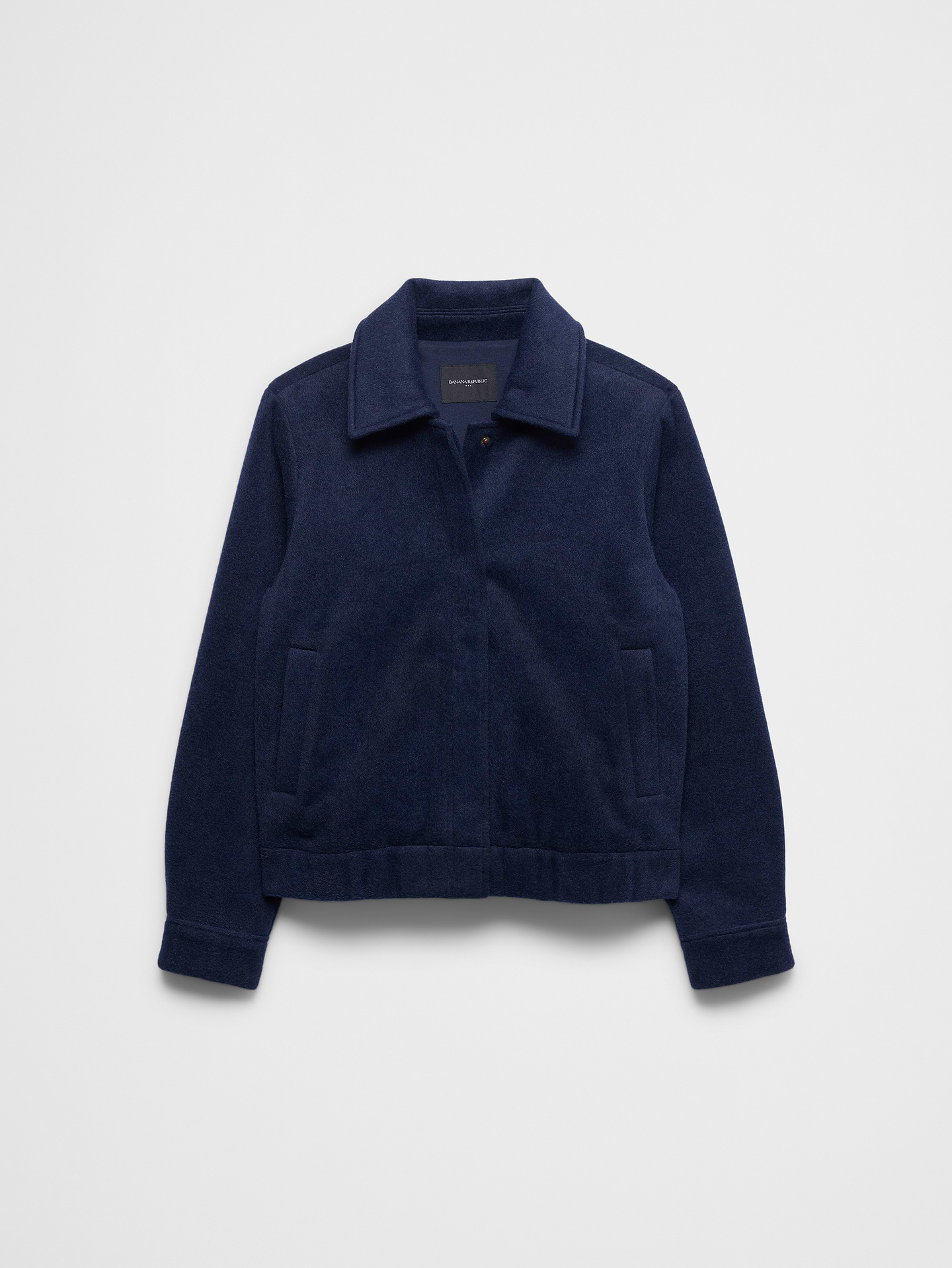 Image 7 of 7, Knit Melton Short Jacket