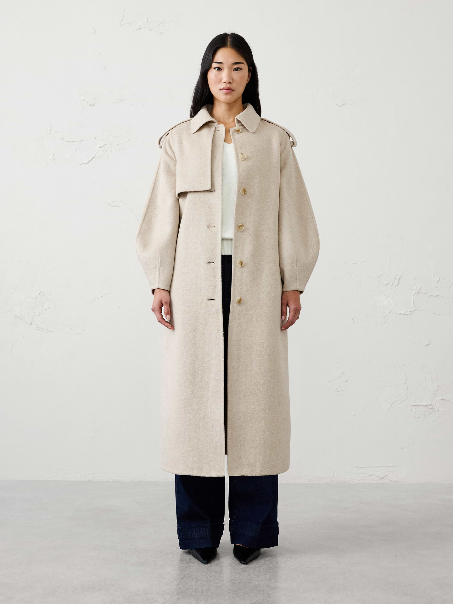 Image 3 of 4, Double-Face Trench Coat