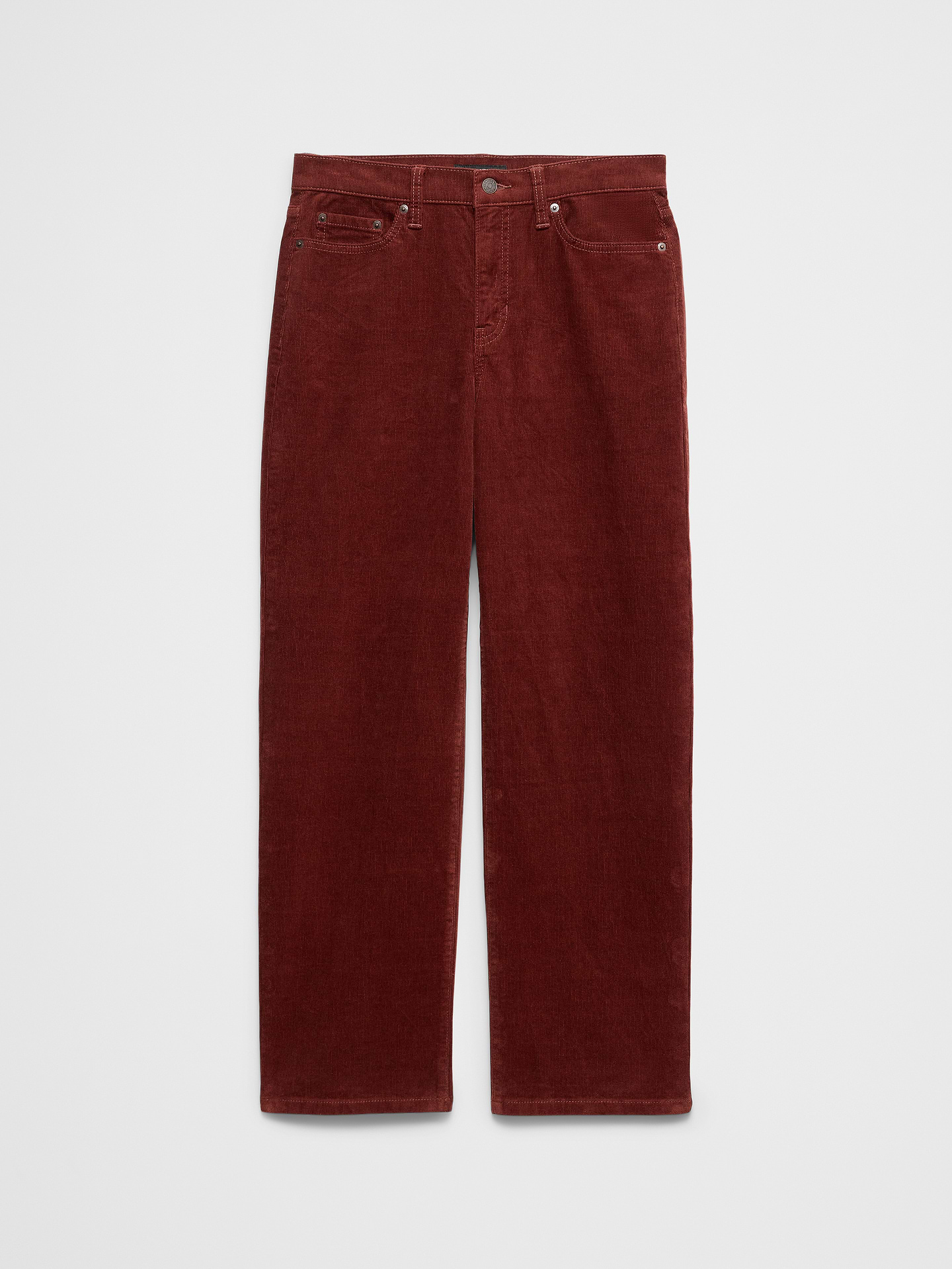 Image 4 of 4, Straight-Leg High-Rise Corduroy Pant