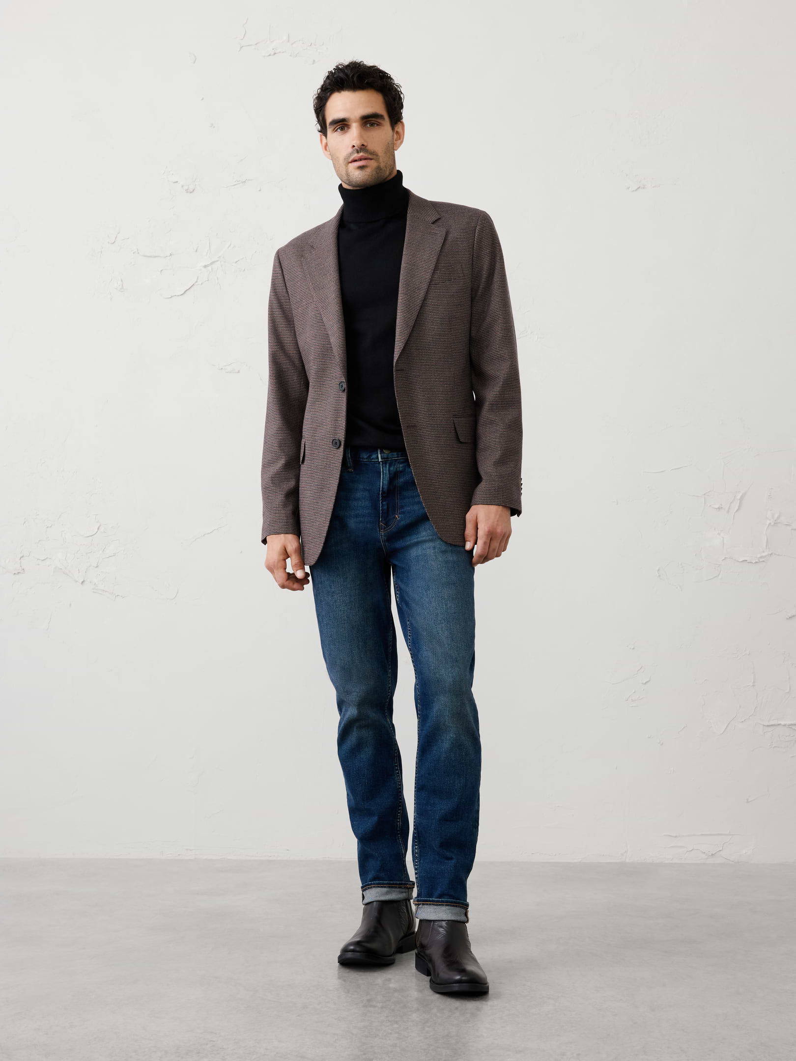 Image 3 of 3, Mini-Check Suit Jacket