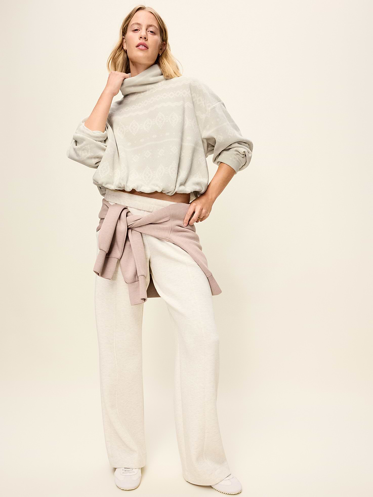 Image 3 of 10, Performance Fleece Bubble-Hem Popover
