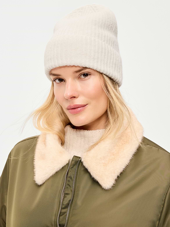 Bonnet côtelé pour femme