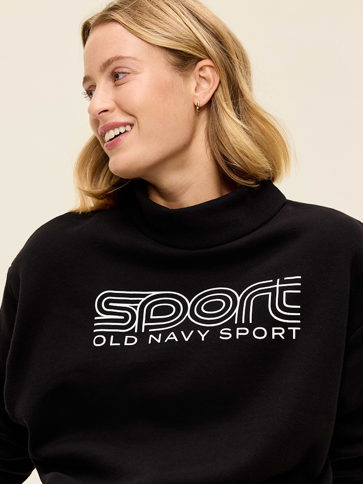Image 4 of 8, Baseline Fleece Mock-Neck Sweater