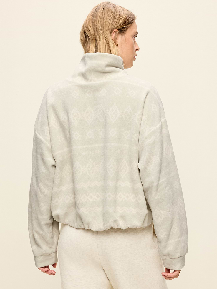 Image 2 of 10, Performance Fleece Bubble-Hem Popover