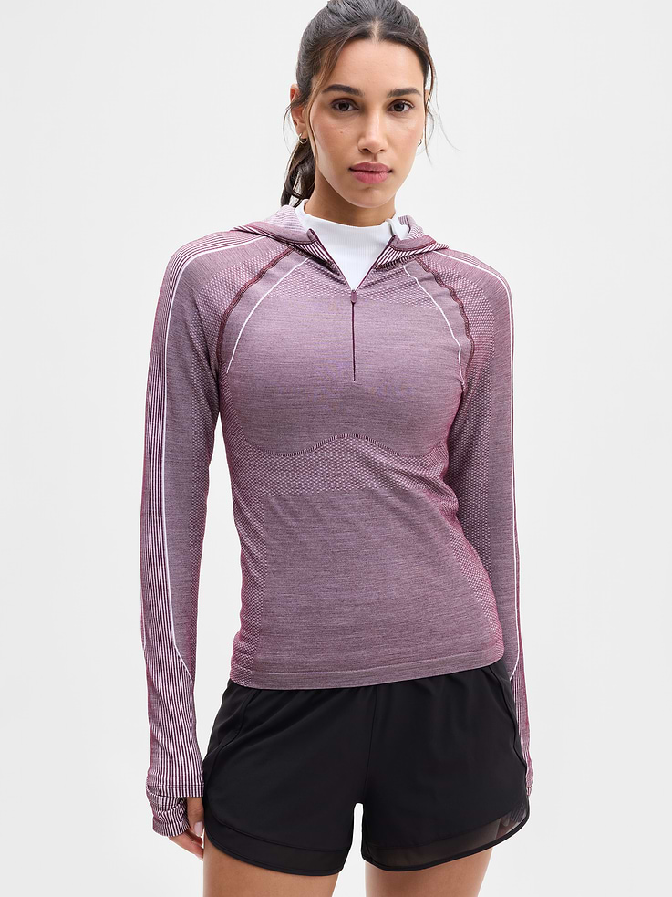 Image 1 of 7, FOR: Training in cold weather climates, FEEL: Seamless construction for maximum comfort and minimal chafing, FAVE: Thumbholes help keep sleeves in place, Product #1178767