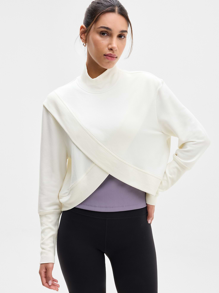 Image 1 of 6, FOR: Restoration and rejuvenation, FEEL: Super-soft Brushed Nirvana is extra cozy, FAVE: Rib cuffs and collar provide extra comfort, Product #1179338