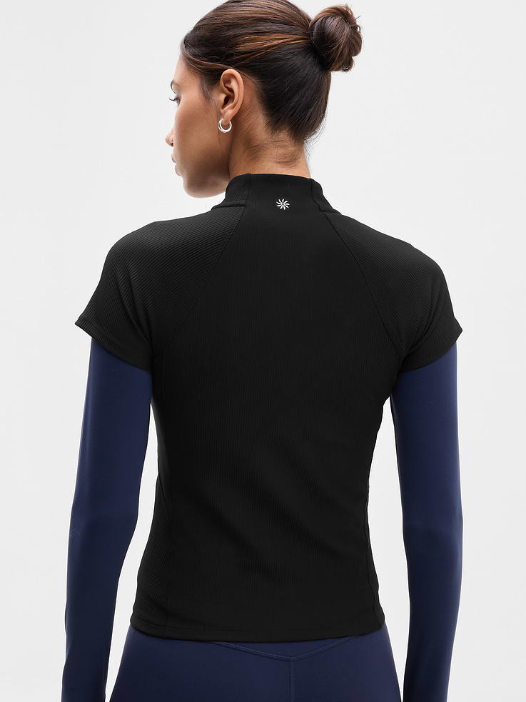 Image 3 of 5, Reset Rib Full Zip Tee