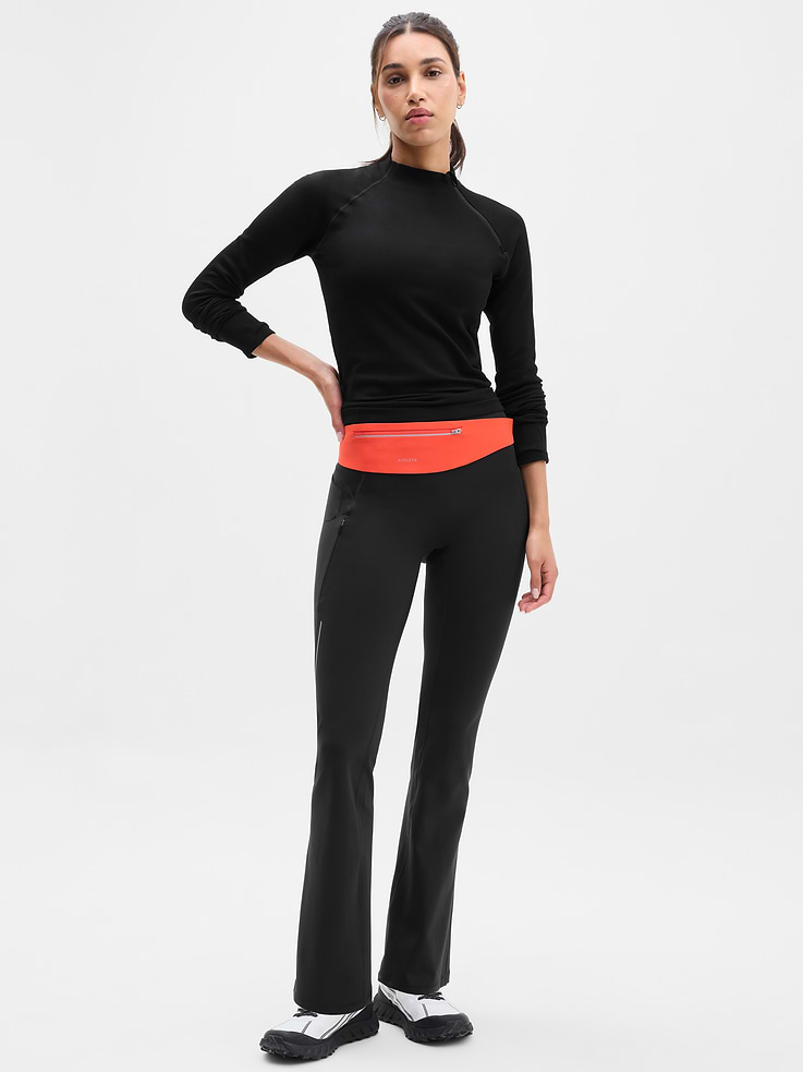 Image 2 of 6, Flurry Seamless Asym Half Zip