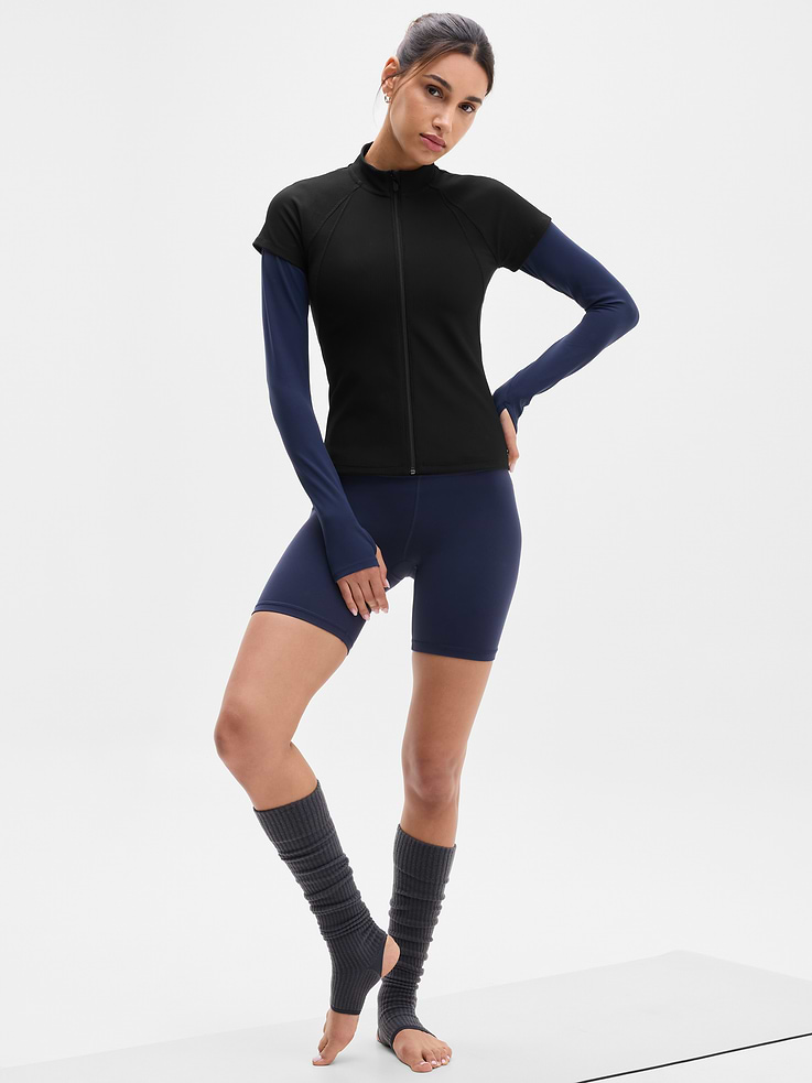Image 2 of 5, Reset Rib Full Zip Tee