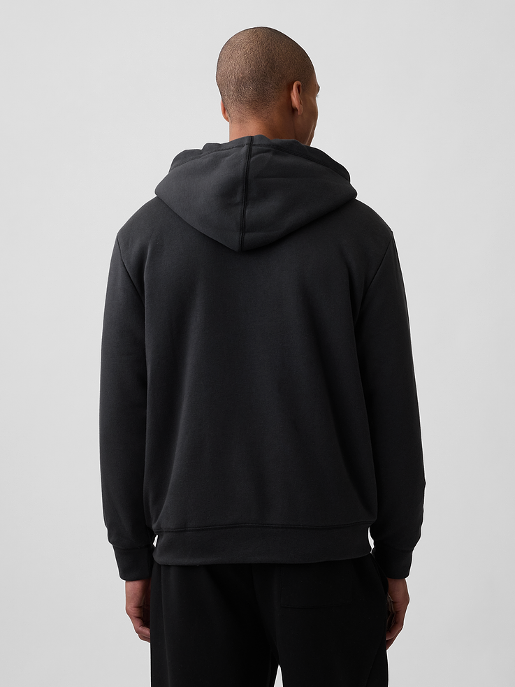 Image 2 of 4, Relaxed Gap Logo Sherpa-Lined Zip Hoodie
