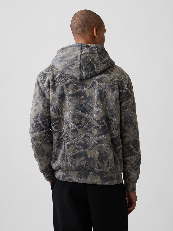 Image 2 of 4, Relaxed Gap Logo Sherpa-Lined Zip Hoodie