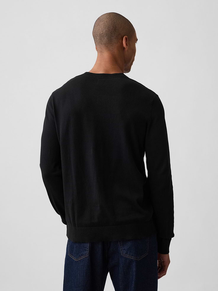 Image 2 of 5, 100% Cotton Cotton V-Neck Sweater