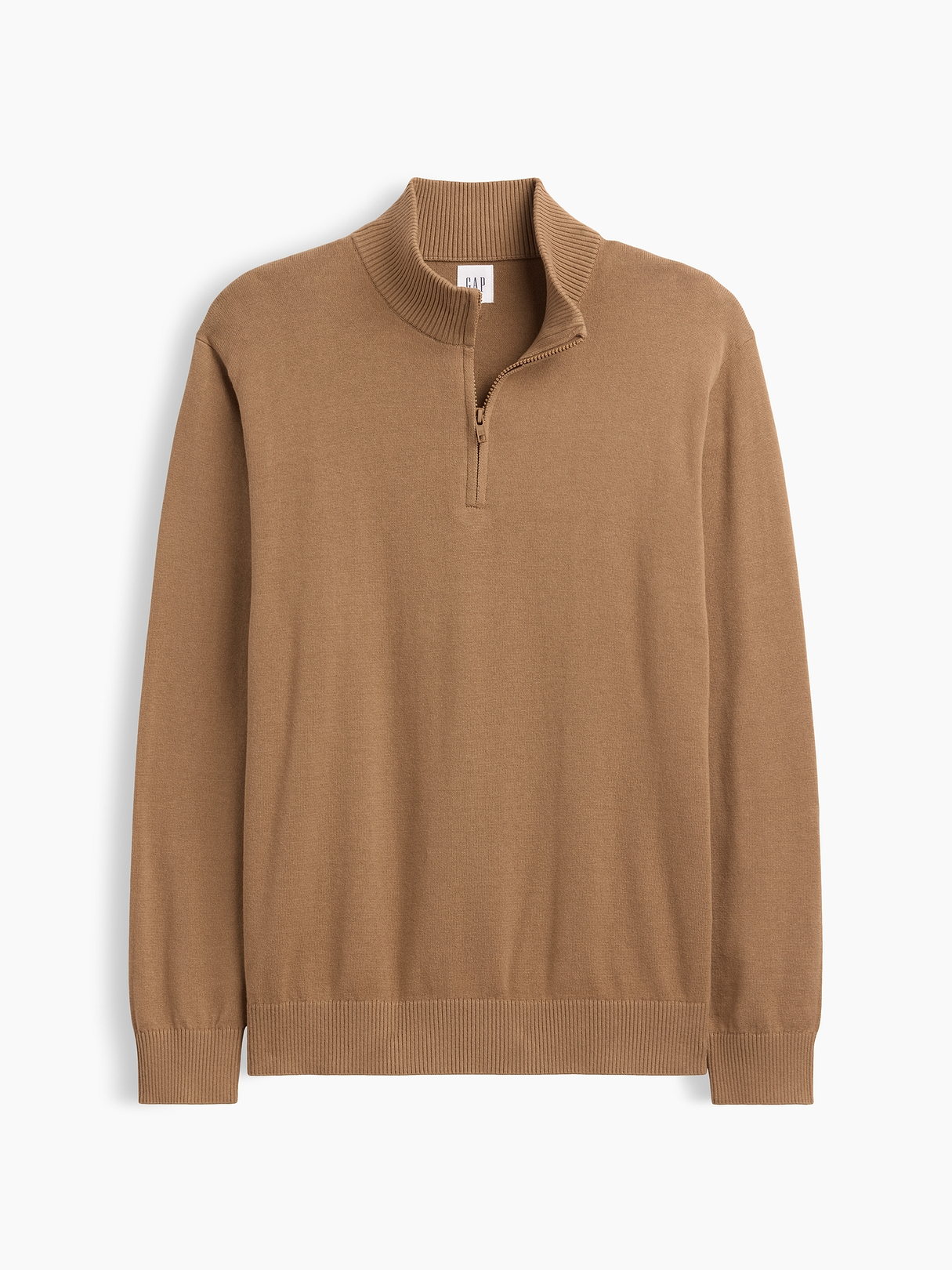 Relaxed Mockneck Quarter-Zip Sweater | Gap Factory