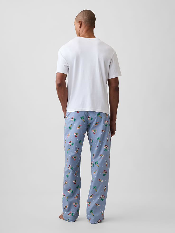 Image 2 of 4, Relaxed Poplin PJ Pants