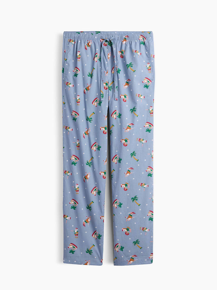 Image 4 of 4, Relaxed Poplin PJ Pants