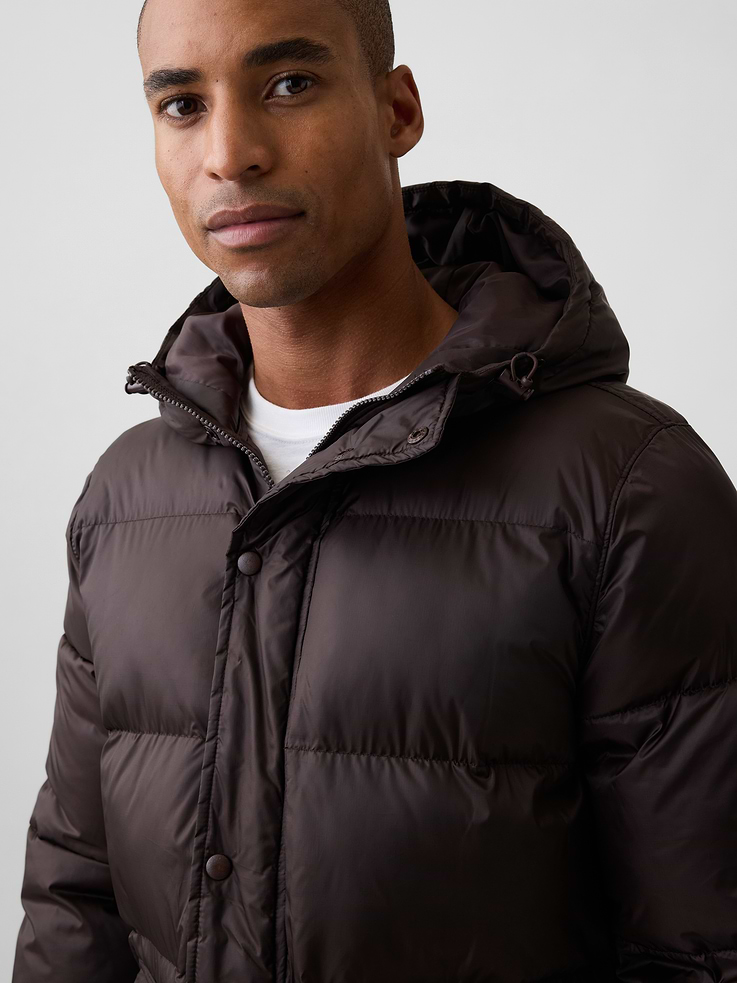 Image 4 of 5, 100% Recycled Relaxed Puffer Jacket