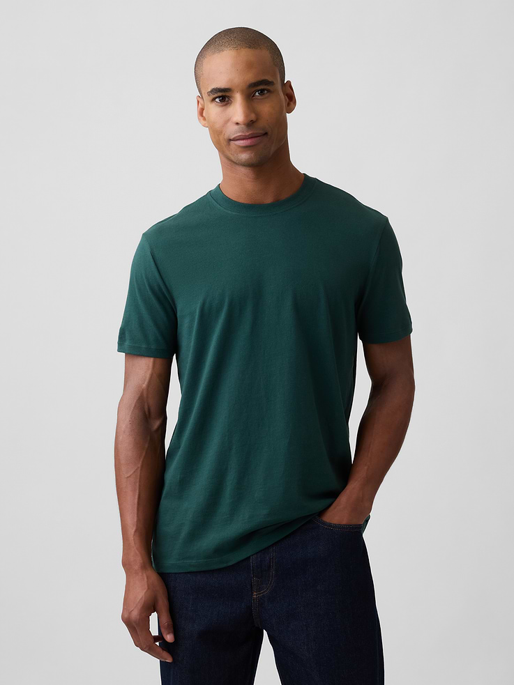 Image 1 of 5, Soft jersey knit., Short sleeves., Crewneck., Product #1197862