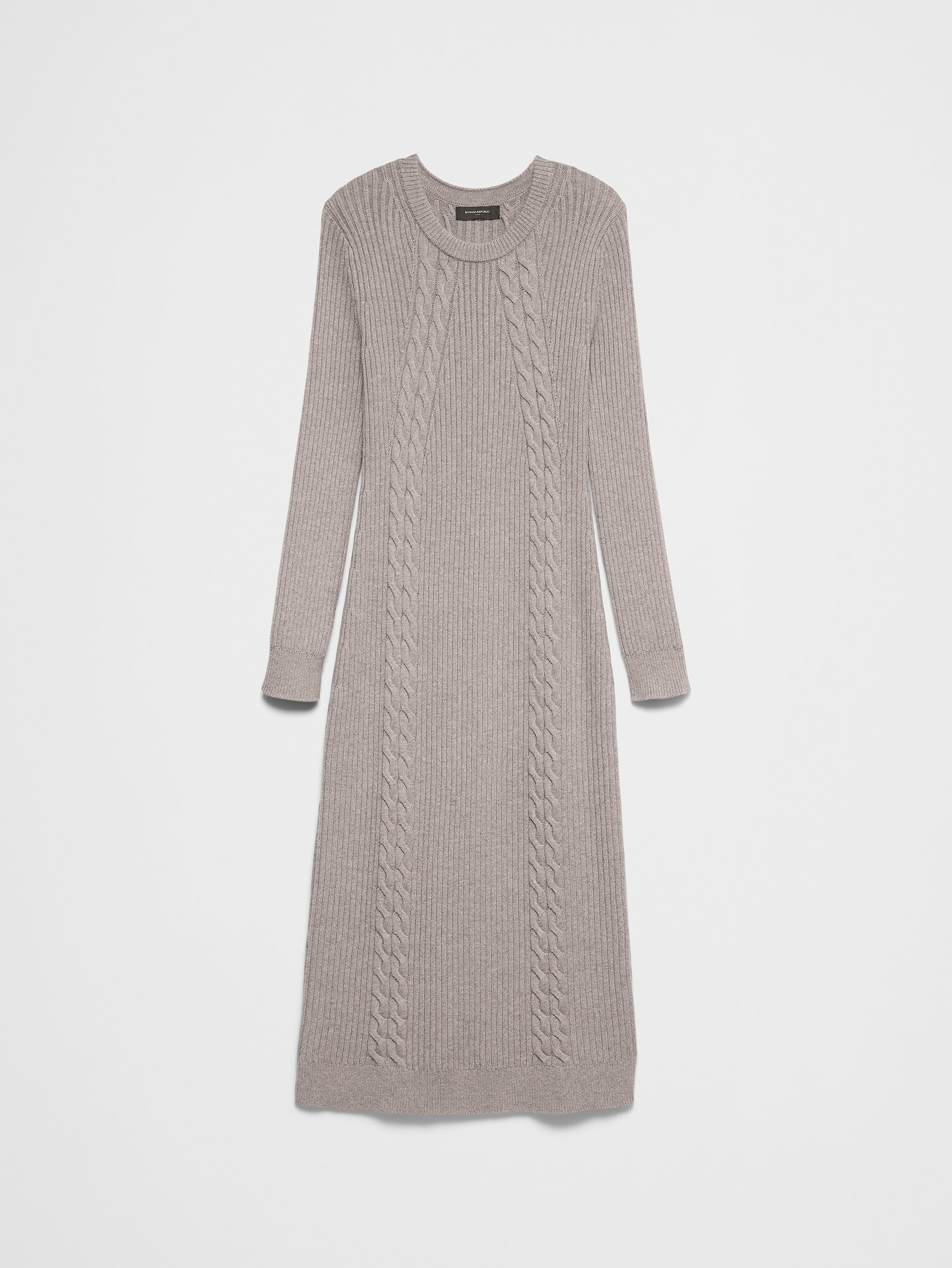 Image 6 of 6, Cable Midi Sweater Dress