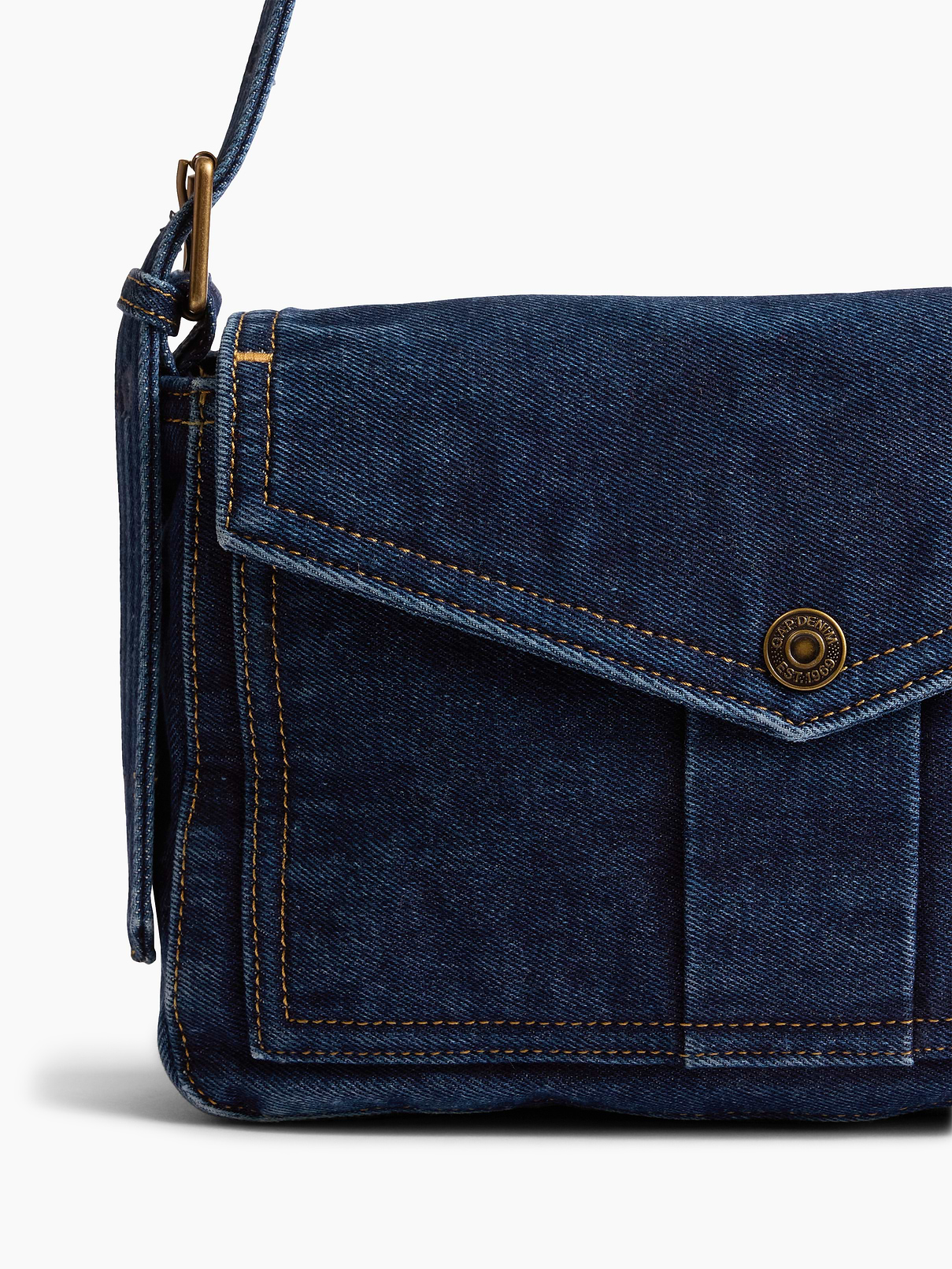 Image 6 of 8, Denim Envelope Bag