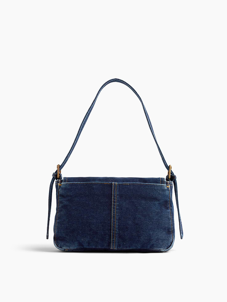 Image 4 of 8, Denim Envelope Bag