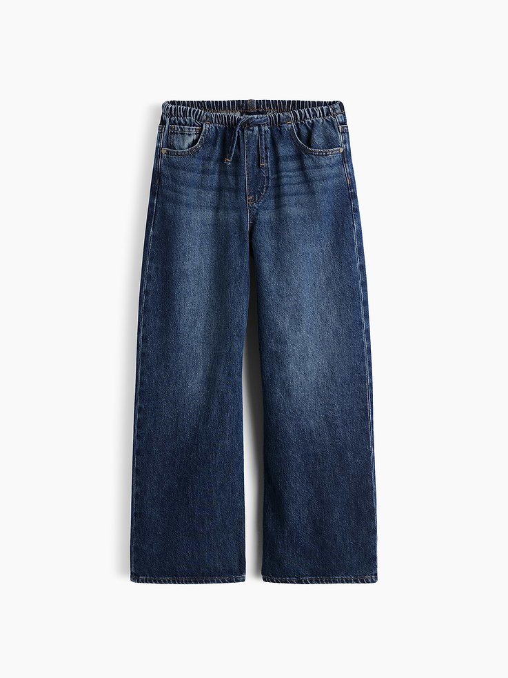 Image 2 of 6, Kids Low Rise Stride Easy Wide-Leg Jeans