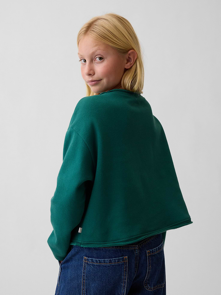 Image 3 of 6, Kids VintageSoft Rollneck Logo Sweatshirt