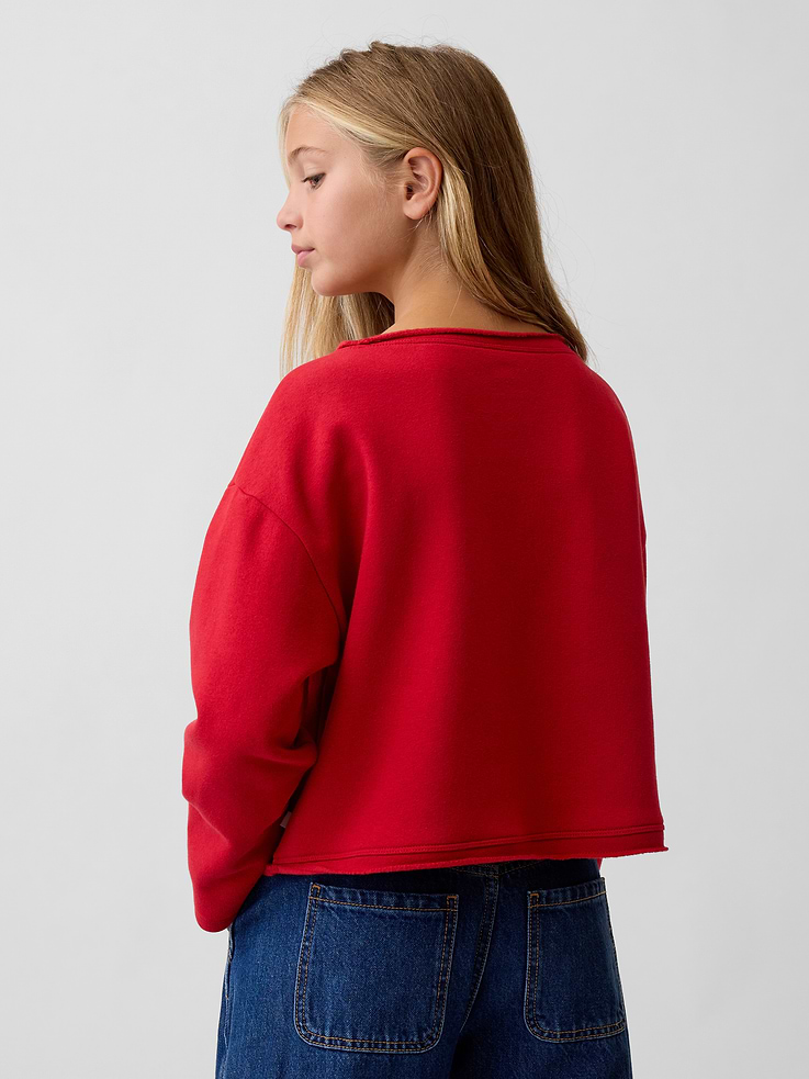 Image 3 of 6, Kids VintageSoft Rollneck Logo Sweatshirt