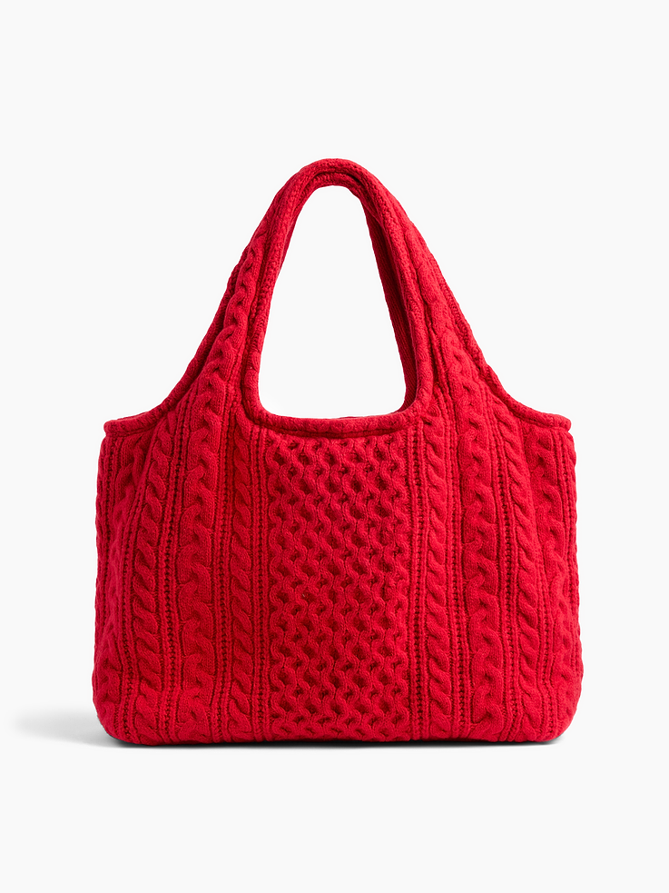 Image 1 of 6, Supersoft tote bag., Worn over the shoulder, elbow, and handheld., Shoulder straps., Snap closure at top., Laptop Friendly: up to 13"., Product #1189027