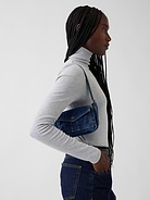 Image 2 of 8, Mini Denim Envelope Bag