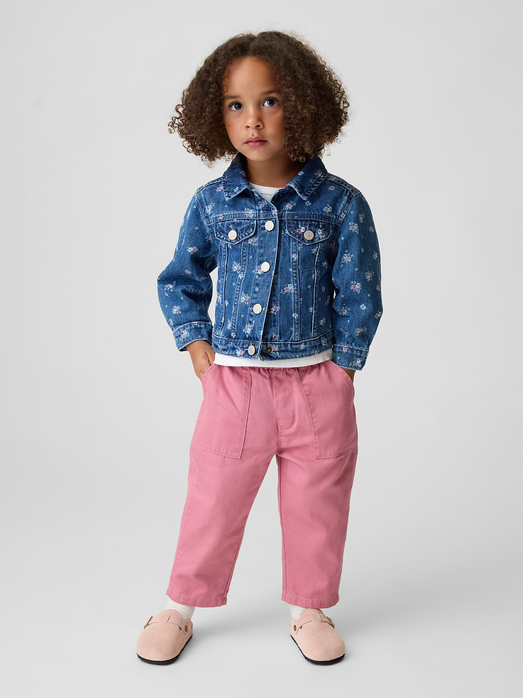 Image 2 of 3, Baby & Toddler UltraSoft Pull-On Barrel Pants