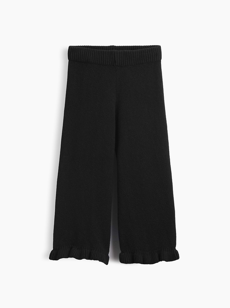 Image 2 of 4, Baby & Toddler CashSoft Ruffle Wide-Leg Pants