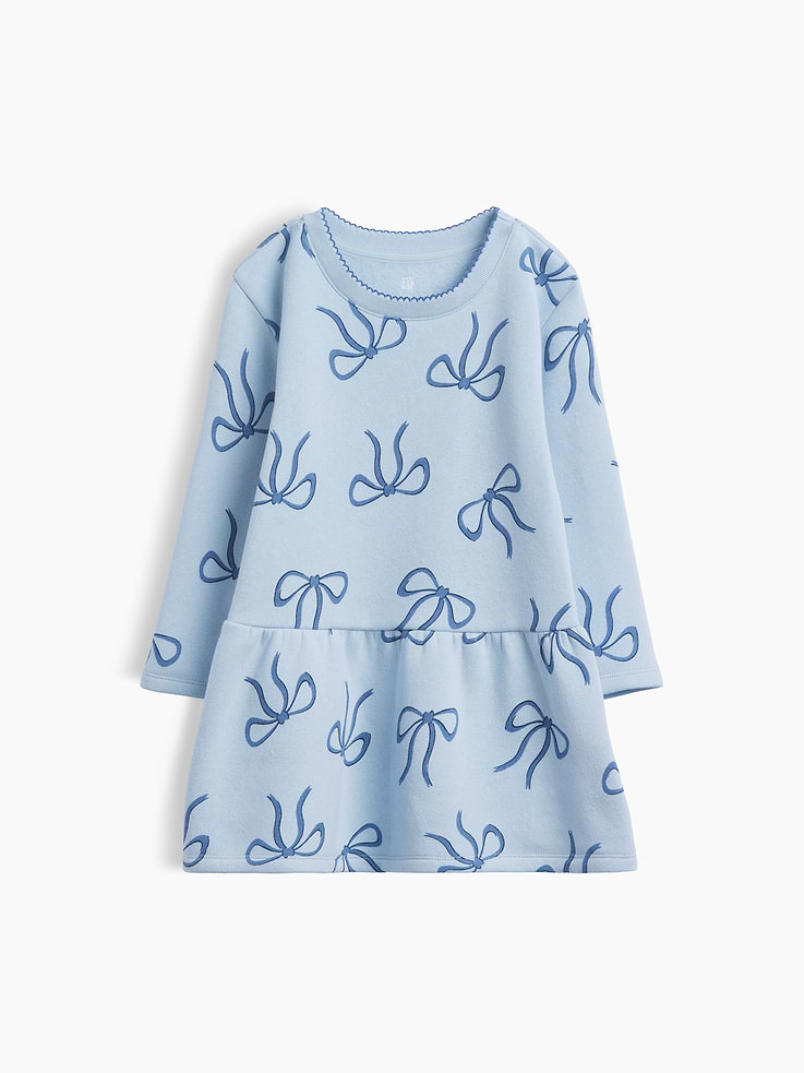 Image 2 de 3, Robe en coton ouaté pour Bébé et Toute-petite