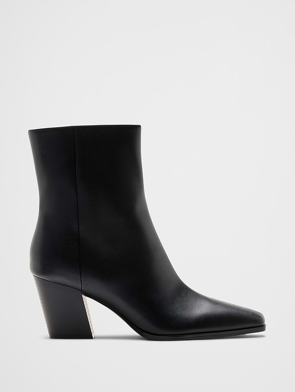 Vegan Leather Mid Shaft Bootie