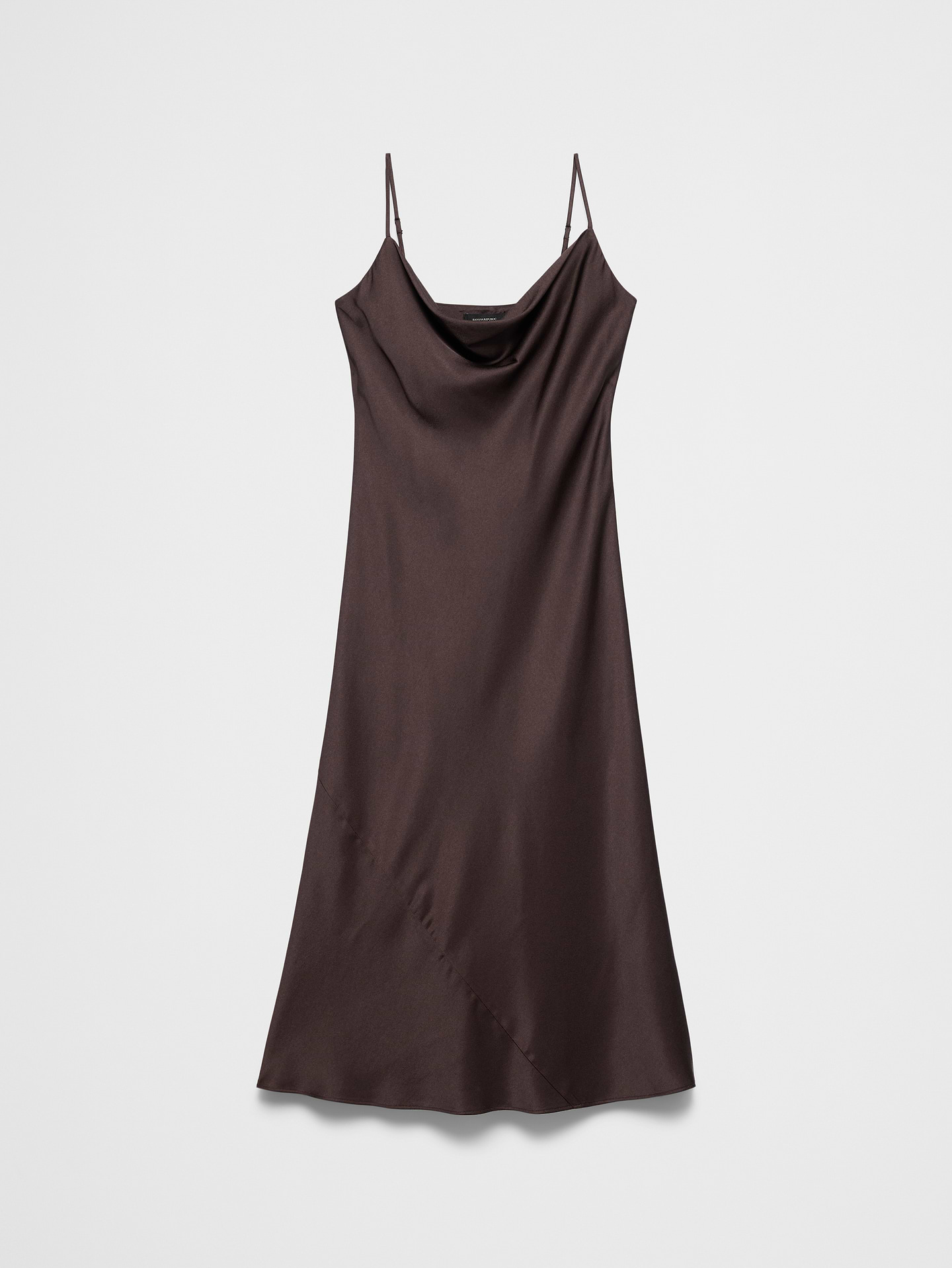 Image 4 of 4, Satin Midi Slip Dress