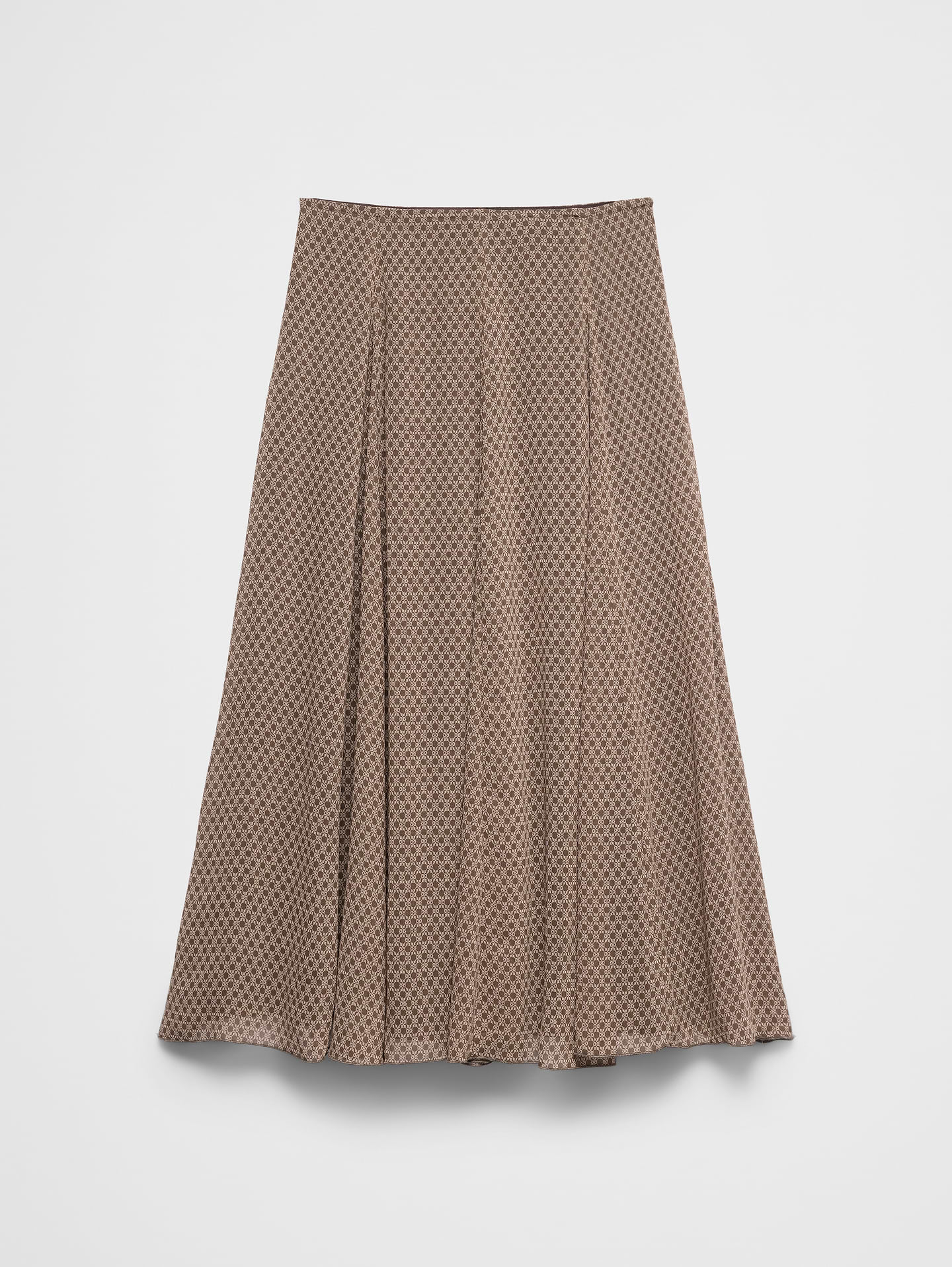 Image 4 of 4, Swing Pleated Midi Skirt