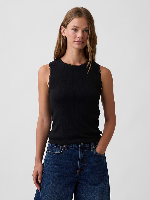 Pointelle Shell Tank