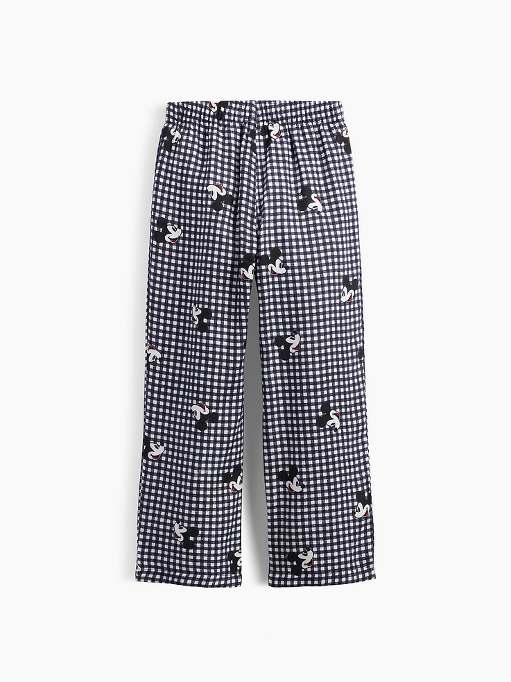 Image 3 of 3, GapKids × Disney Mickey Mouse Straight-Leg Flannel PJ Pants