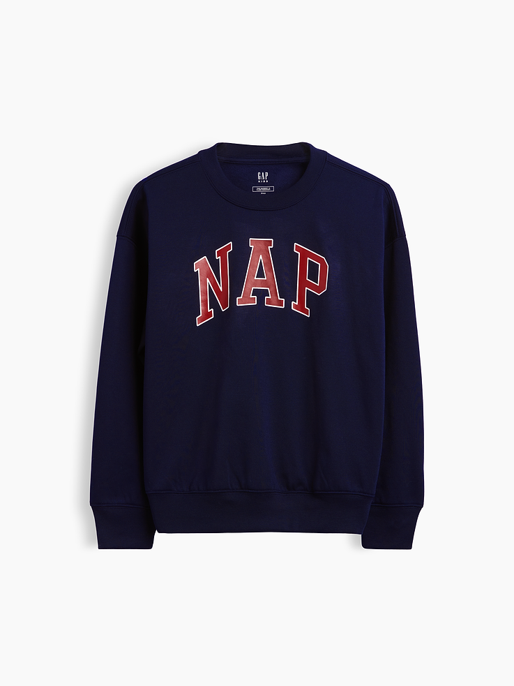 Image 6 of 6, Kids Recycled NAP Logo PJ Sweatshirt