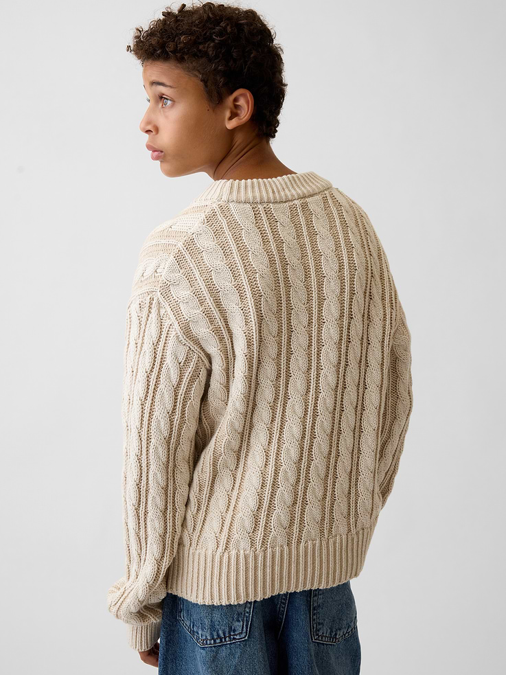 Image 3 of 5, Kids Cable-Knit Sweater