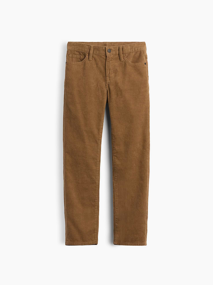 Image 2 of 6, Kids Corduroy Relaxed Straight Pants