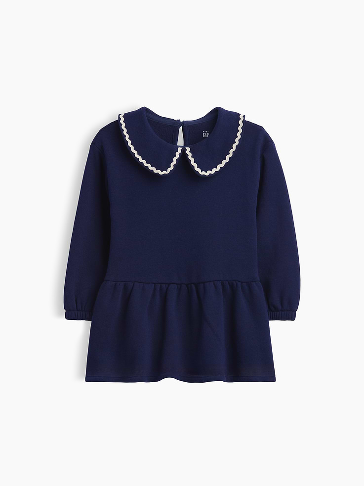 Image 2 de 3, Robe à col en coton ouaté pour Bébé et Toute-petite