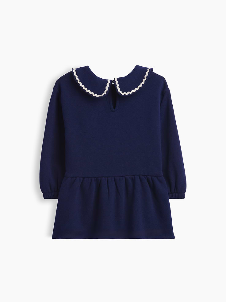 Image 3 de 3, Robe à col en coton ouaté pour Bébé et Toute-petite
