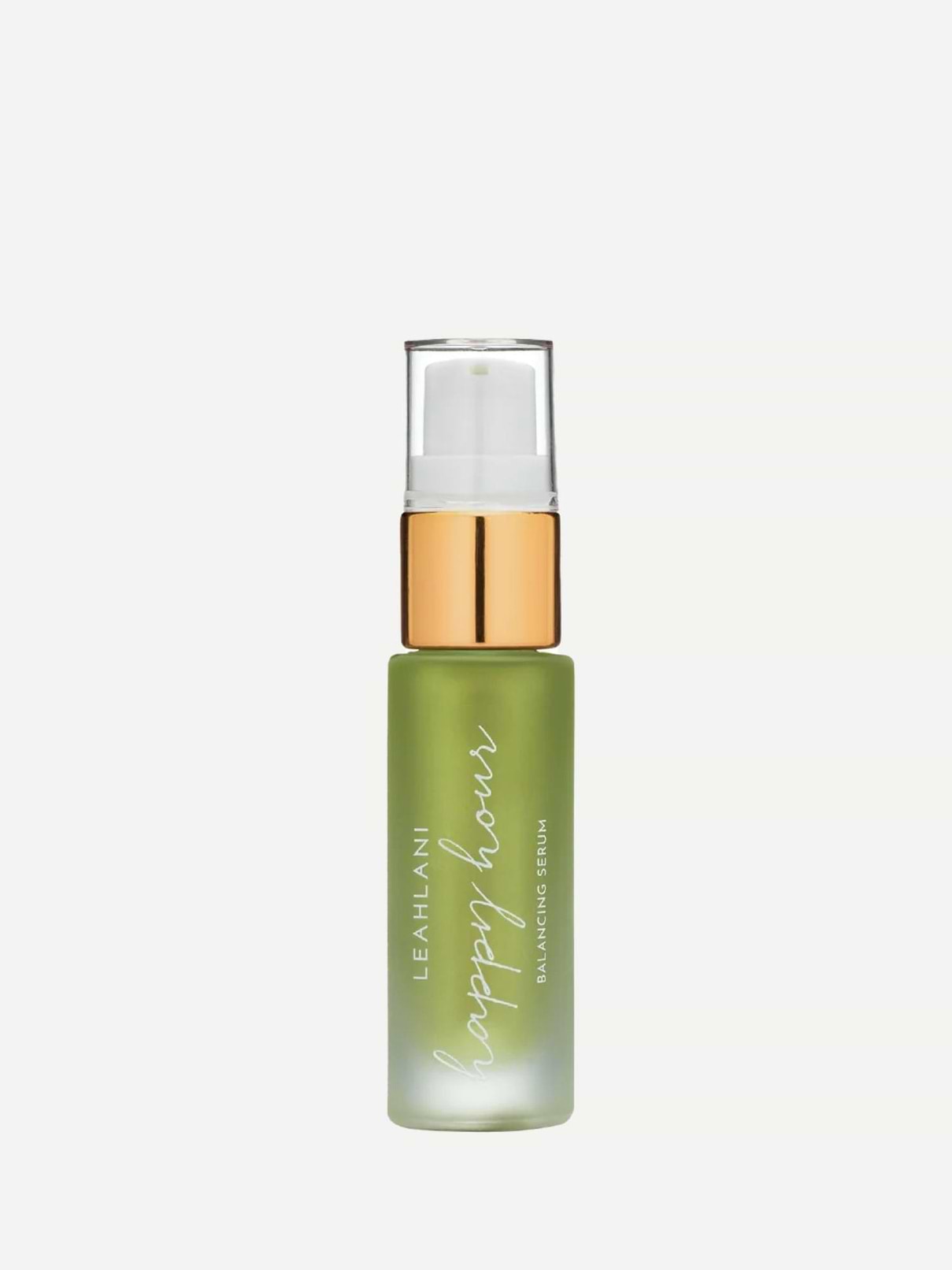 Image 1 of 2, let your skin exhale, Happy Hour is a calming cocktail for sensitive, stressed skin, this daily serum soothes irritation, replenishes moisture, and brings the complexion back into balance—leaving skin soft, comforted, and at ease, infused with grapeseed oil, antioxidant-rich tea extracts, lavender, and blue tansy, the lightweight formula absorbs effortlessly to support barrier health and defend against daily stressors, use it as your daily reset—morning, night, or anytime your skin needs a moment of calm, Leahlani Skincare products are made fresh in small batches from high-performing organic, wildcrafted, and local Hawaiian ingredients. They are 100% cruelty free, and contain no synthetic dyes or fragrances, 15ml, Product #1208438