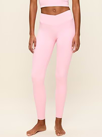 Image 3 of 3, Crossover-Waist StudioSmooth Full-Length Legging, View product video