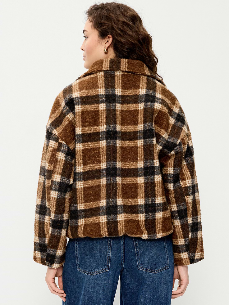 Image 2 de 6, Veste en laine à carreaux