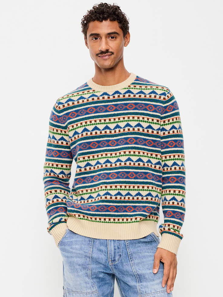 Image 1 of 3, crew neck, long sleeves, rib-knit trim, pullover style, Product #1182701