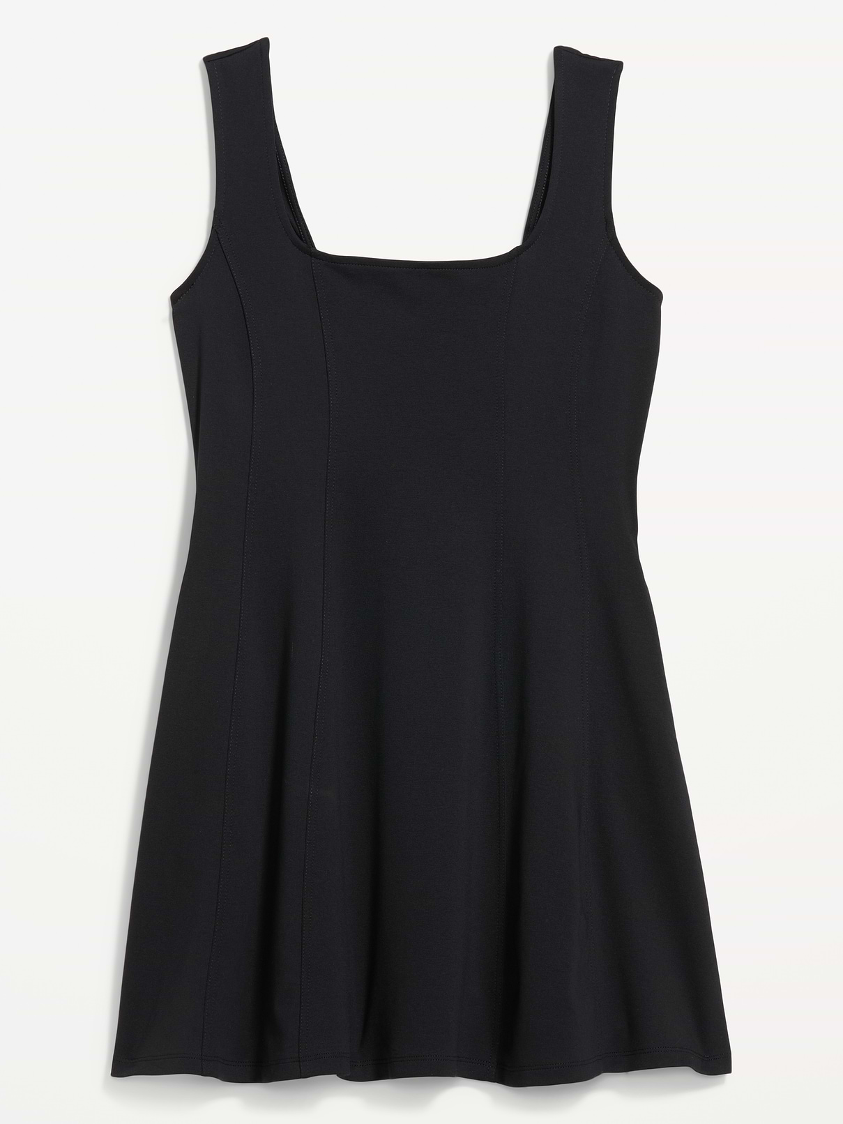 Image 2 of 2, Sleeveless Fit & Flare Ponte Mini Dress