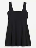 Image 1 of 2, square neckline, wide straps, side pockets, seamed bodice, Product #1196001