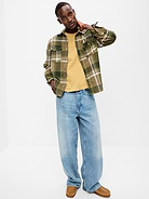 Image 3 of 3, Loose Fit Long-Sleeve Corduroy Shirt