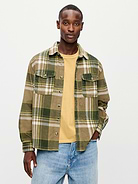 Image 1 of 3, spread collar, long sleeves, full-button front, utility chest pockets, Product #907480